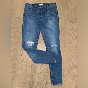 Madewell 9” skinny crop high rise jeans